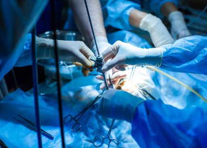 Patient undergoing general surgery procedures in Turkey